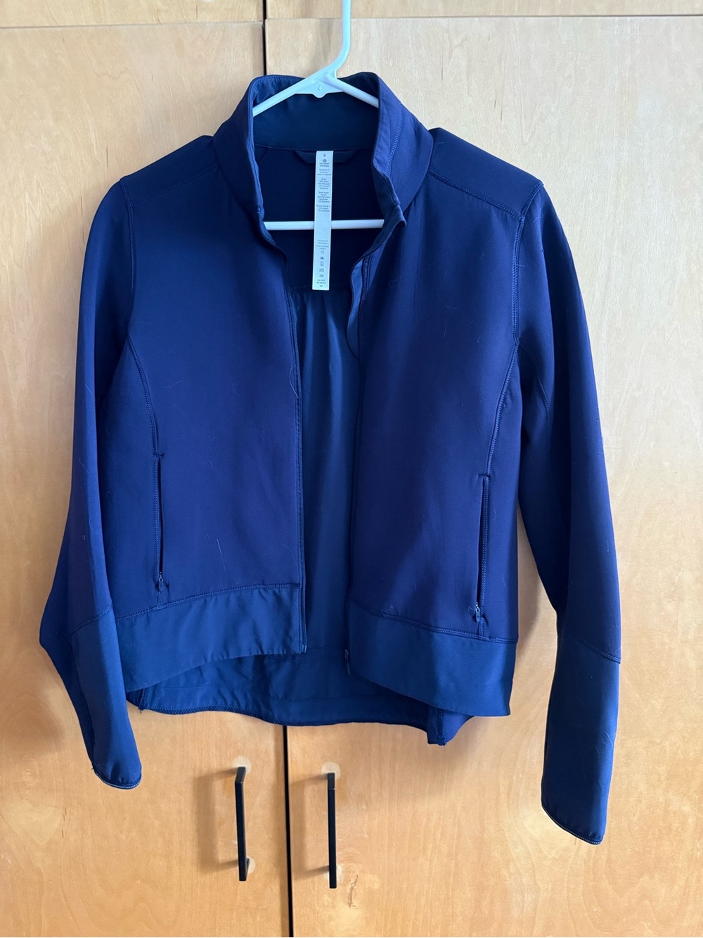 lululemon athletica Women's Navy Zip-Front Bomber Jacket